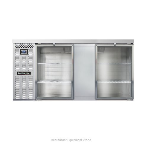 Continental Refrigerator BB69SNSSGD Back Bar Cabinet, Refrigerated