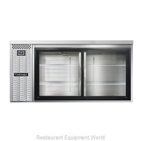 Continental Refrigerator BB69SNSSSGD Back Bar Cabinet, Refrigerated