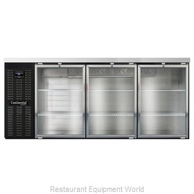 Continental Refrigerator BB79NGD Back Bar Cabinet, Refrigerated