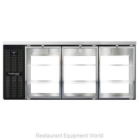 Continental Refrigerator BB79NGDPT Back Bar Cabinet, Refrigerated, Pass-Thru