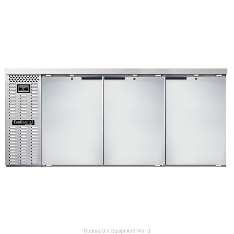 Continental Refrigerator BB79NSS Back Bar Cabinet, Refrigerated