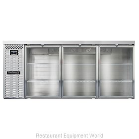 Continental Refrigerator BB79NSSGD Back Bar Cabinet, Refrigerated