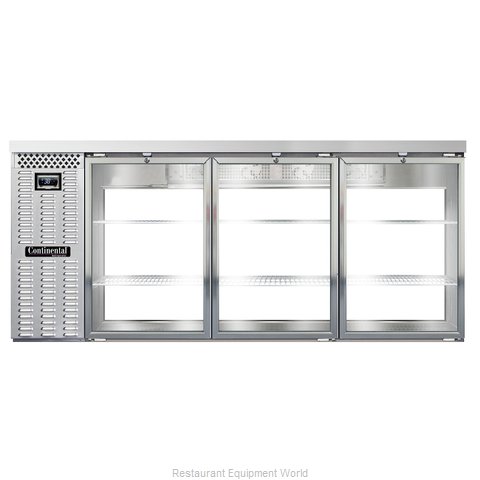 Continental Refrigerator BB79NSSGDPT Back Bar Cabinet, Refrigerated, Pass-Thru