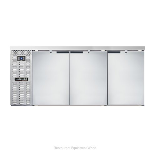 Continental Refrigerator BB79SNSS Back Bar Cabinet, Refrigerated