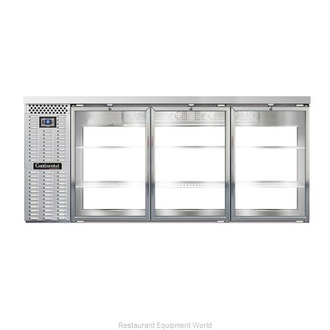 Continental Refrigerator BB79SNSSGDPT Back Bar Cabinet, Refrigerated, Pass-Thru