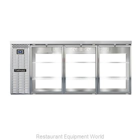 Continental Refrigerator BB79SNSSGDPT Back Bar Cabinet, Refrigerated, Pass-Thru