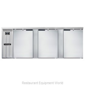 Continental Refrigerator BB90NSS Back Bar Cabinet, Refrigerated