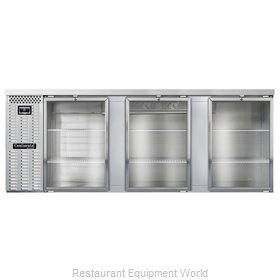 Continental Refrigerator BB90NSSGD Back Bar Cabinet, Refrigerated