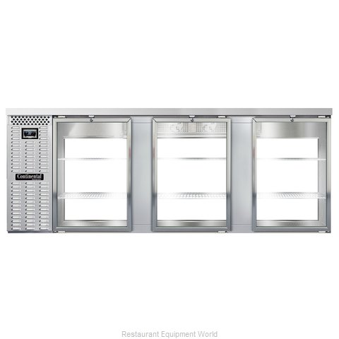 Continental Refrigerator BB90NSSGDPT Back Bar Cabinet, Refrigerated, Pass-Thru