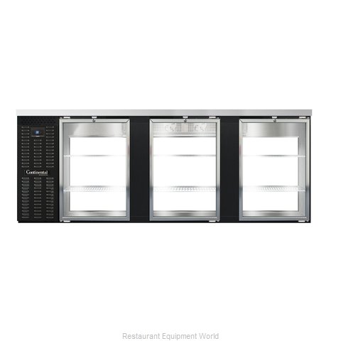 Continental Refrigerator BB90SNGDPT Back Bar Cabinet, Refrigerated, Pass-Thru