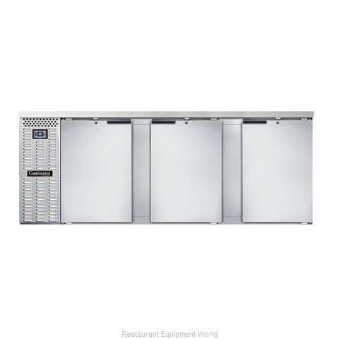 Continental Refrigerator BB90SNSS Back Bar Cabinet, Refrigerated