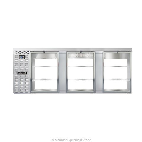 Continental Refrigerator BB90SNSSGDPT Back Bar Cabinet, Refrigerated, Pass-Thru