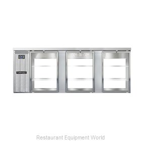 Continental Refrigerator BB90SNSSGDPT Back Bar Cabinet, Refrigerated, Pass-Thru