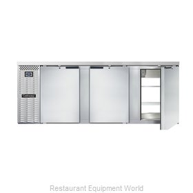 Continental Refrigerator BB90SNSSPT Back Bar Cabinet, Refrigerated, Pass-Thru