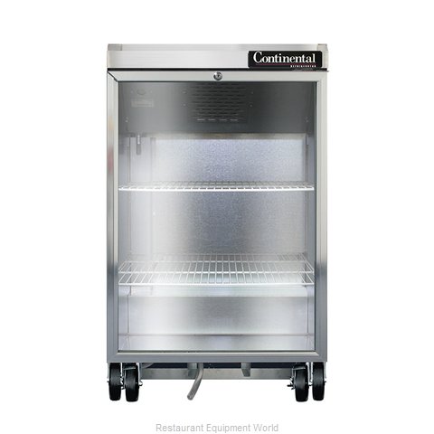 Continental Refrigerator BBC24-GD Back Bar Cabinet, Refrigerated