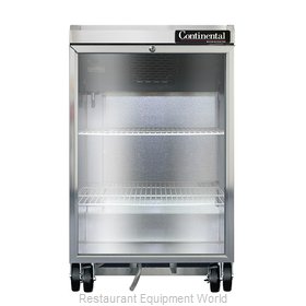 Continental Refrigerator BBC24-SS-GD Back Bar Cabinet, Refrigerated