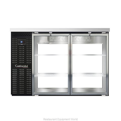 Continental Refrigerator BBC50-GD-PT Back Bar Cabinet, Refrigerated