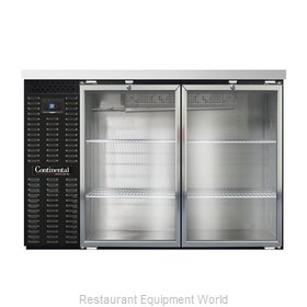 Continental Refrigerator BBC50-GD Back Bar Cabinet, Refrigerated
