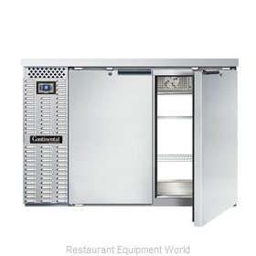 Continental Refrigerator BBC50-SS-PT Back Bar Cabinet, Refrigerated