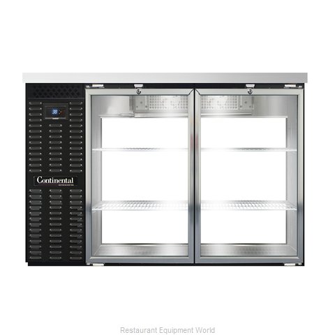 Continental Refrigerator BBC50S-GD-PT Back Bar Cabinet, Refrigerated