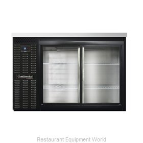 Continental Refrigerator BBC50S-SGD Back Bar Cabinet, Refrigerated