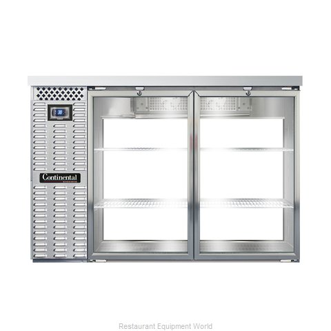 Continental Refrigerator BBC50S-SS-GD-PT Back Bar Cabinet, Refrigerated