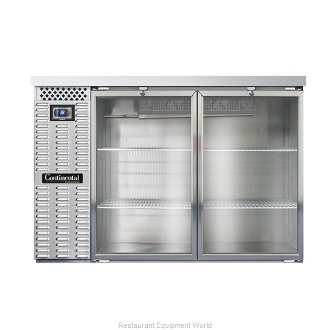 Continental Refrigerator BBC50S-SS-GD Back Bar Cabinet, Refrigerated