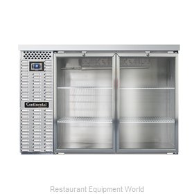 Continental Refrigerator BBC50S-SS-GD Back Bar Cabinet, Refrigerated