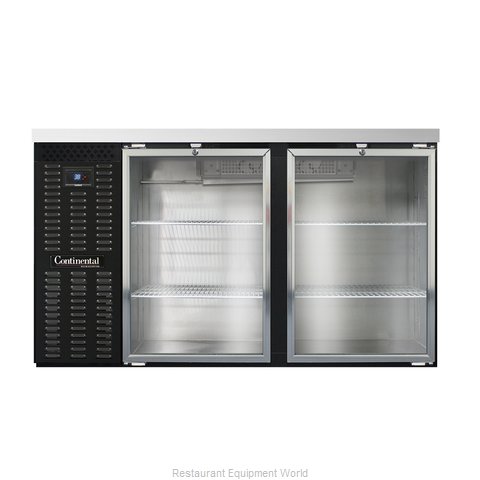 Continental Refrigerator BBC59-GD Back Bar Cabinet, Refrigerated