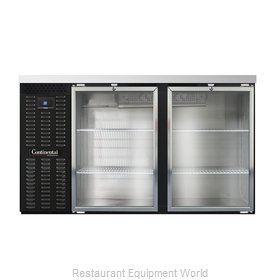 Continental Refrigerator BBC59-GD Back Bar Cabinet, Refrigerated