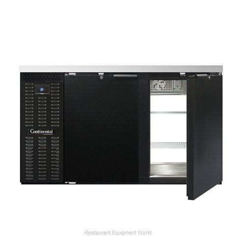 Continental Refrigerator BBC59-PT Back Bar Cabinet, Refrigerated