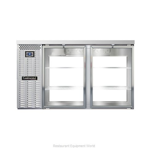 Continental Refrigerator BBC59-SS-GD-PT Back Bar Cabinet, Refrigerated