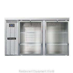 Continental Refrigerator BBC59-SS-GD Back Bar Cabinet, Refrigerated