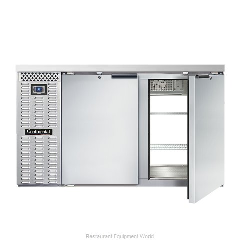 Continental Refrigerator BBC59-SS-PT Back Bar Cabinet, Refrigerated