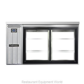 Continental Refrigerator BBC59-SS-SGD-PT Back Bar Cabinet, Refrigerated