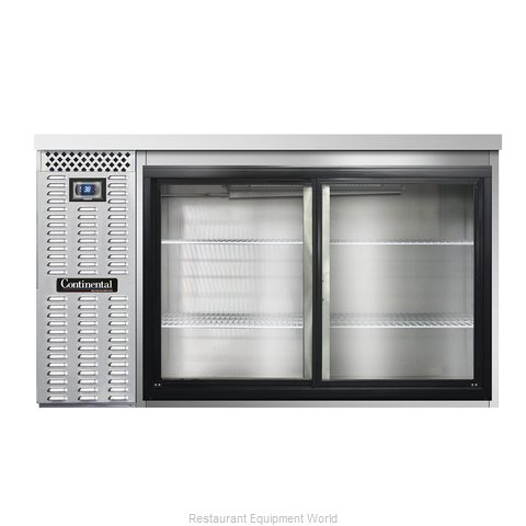 Continental Refrigerator BBC59-SS-SGD Back Bar Cabinet, Refrigerated