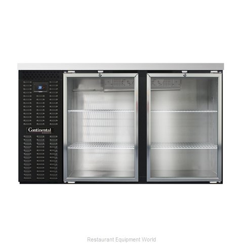 Continental Refrigerator BBC59S-GD Back Bar Cabinet, Refrigerated