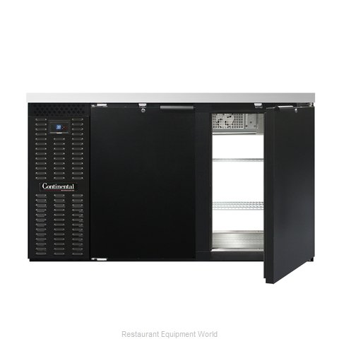 Continental Refrigerator BBC59S-PT Back Bar Cabinet, Refrigerated