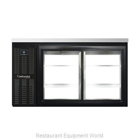 Continental Refrigerator BBC59S-SGD-PT Back Bar Cabinet, Refrigerated