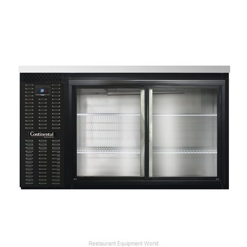 Continental Refrigerator BBC59S-SGD Back Bar Cabinet, Refrigerated
