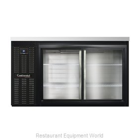 Continental Refrigerator BBC59S-SGD Back Bar Cabinet, Refrigerated