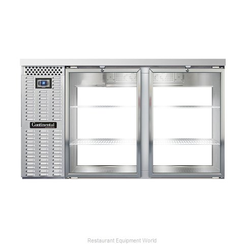 Continental Refrigerator BBC59S-SS-GD-PT Back Bar Cabinet, Refrigerated