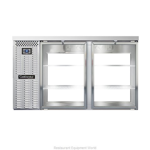 Continental Refrigerator BBC59S-SS-GD-PT Back Bar Cabinet, Refrigerated