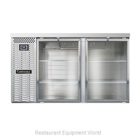 Continental Refrigerator BBC59S-SS-GD Back Bar Cabinet, Refrigerated