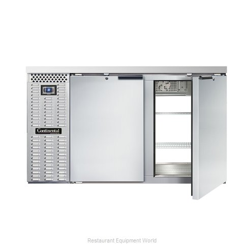 Continental Refrigerator BBC59S-SS-PT Back Bar Cabinet, Refrigerated