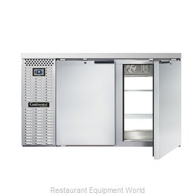 Continental Refrigerator BBC59S-SS-PT Back Bar Cabinet, Refrigerated