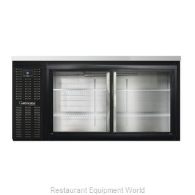 Continental Refrigerator BBC69-SGD Back Bar Cabinet, Refrigerated