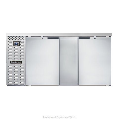 Continental Refrigerator BBC69-SS Back Bar Cabinet, Refrigerated