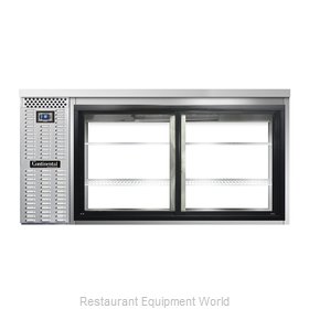 Continental Refrigerator BBC69S-SS-SGD-PT Back Bar Cabinet, Refrigerated