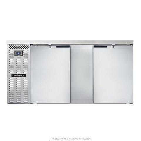 Continental Refrigerator BBC69S-SS Back Bar Cabinet, Refrigerated